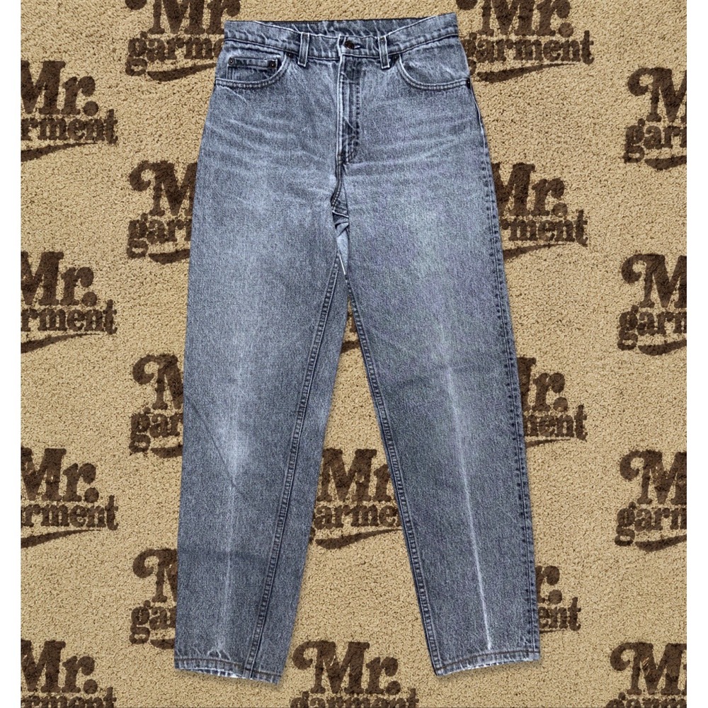 Vintage 90s Levi's 550 Men's Jeans Black Acid Wash 30x30 USA Made Denim